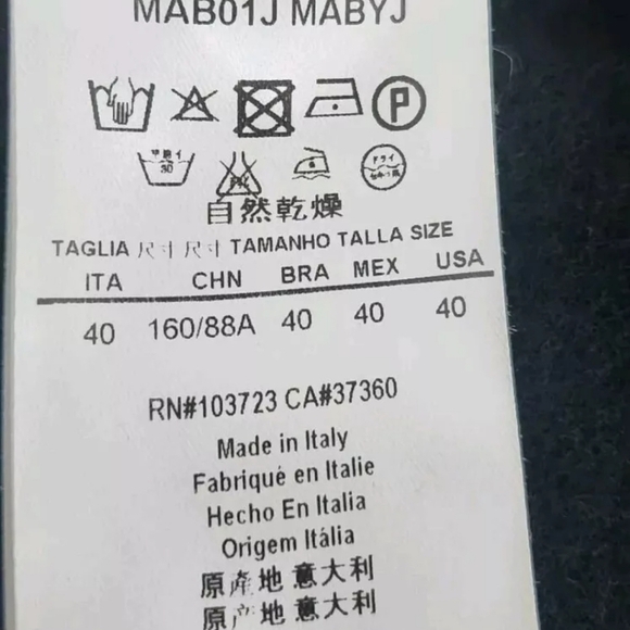 Giorgia Armani Made Italy Brown Jacket Wool Blend Snap Front Women Size 40 US 4 - Picture 8 of 9